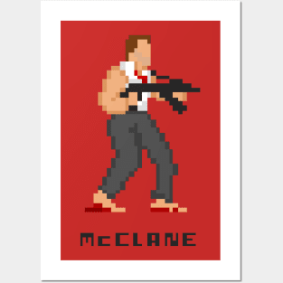 John McClane (DIE HARD 18-Bit T-Shirt) Posters and Art